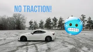 The Turbo E85 FRS Had its First Ice Storm! (Cold Start + Drifting)