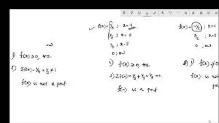 Properties of pdf/pmf and distribution function