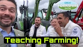 Teaching Farming to Vertu Motors! Back to Basics! Yorkshire Show 2024! @charlotteashleyfarm