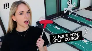 turning my backyard into a MINI GOLF COURSE