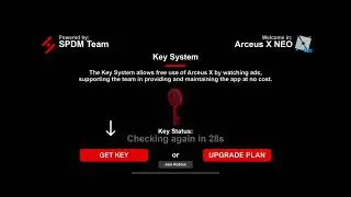 how to get key in Arceus X neo!