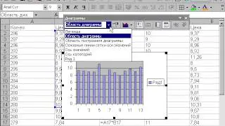 Excel  Задание цвета и стиля линий диаграммы