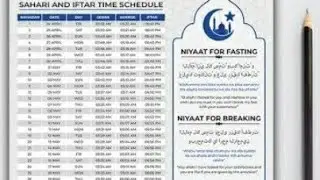 ramzan calendar 2021
