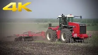 Трактор RSM 2375 произведенный в России в тандеме с дисковой бороной Gregoire Besson XL 666