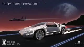 Isdera Imperator 108i Back to the future 🌌 - Retrowave Virtual Tuning (Artwork)