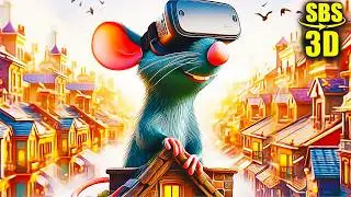Disney Pixar Ratatouille in VR Adventure | VR Vídeo 3D SBS [Google Cardboard • VR Box]