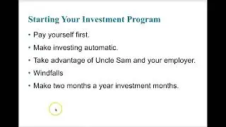 Chapter 11 Investment Basics
