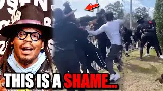Cam Newton gets JUMPED in Atlanta by TSP 7 on 7 team