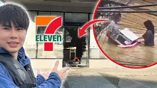 Let me show you the 7-Eleven in Hat Yai that was vandalized during the flood!!