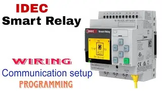 IDEC Smart Relay//FL1F//wiring//Communication setting ethernet//Programming /for Beginner in hindi