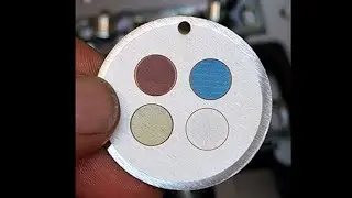 Color engraving and photoengraving tests on steel.