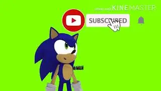 Sonic subscribe greenscreen