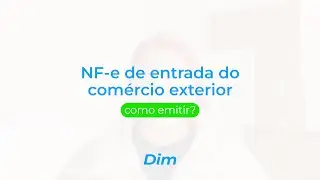 NF-e de entrada do comércio exterior, como emitir?