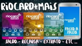 APLICATIVO DO RIOCARD +MAIS (SALDO,RECARGA,EXTRATO E ETC...)  COMO USAR???