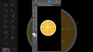 Adobe Illustrator tutorial of orange, adobe illustrator Orange shape, #adobeillustrator #shortvideo