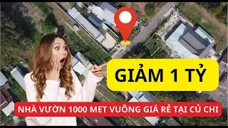GIẢM 1 TỶ CÒN 4.5 TỶ - CĂN NHÀ VƯỜN CỦ CHI - 1000 MET VUÔNG - XÃ AN NHƠN TÂY CỦ CHI