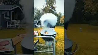 Big Barbecue Smoke #barbecue #explosion