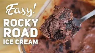 How to Make Chocolate Ice Cream at Home (Easy Rocky Road Recipe) 🍦