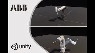 Unity3D Industrial Robotics - ABB CRB 15000 & ABB IRB 120 using EGM (Externally Guided Motion)