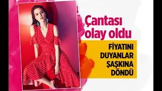 Fahriye Evcen'in çantası olay oldu! Fiyatını duyan kulaklarına inanamadı