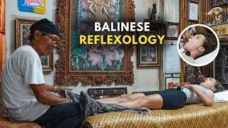 Balinese Feet Reflexology in Ubud. ASMR massage with Papa Nyoman healer