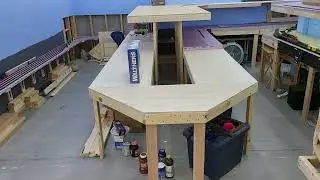 K & W HO Scale Model Railroad, Construction Update #12 - West helix started, upper level half done
