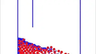 Dam break problem involving Aluminum cylinders