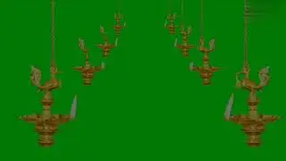 green screen HD screen 3D backgrounder modified hanging diyas
