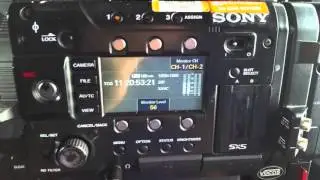 Sony F55 Timecode and Audio Settings