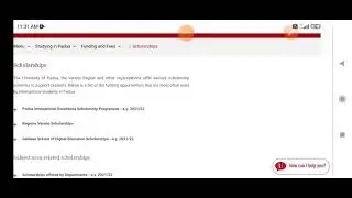 Veneto Region Scholarship || Padua International Scholarship of excellence || 8000€/year