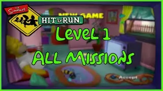 The Simpsons: Hit & Run (HD) Playthrough - Level 1 (All Missions) [No Commentary]
