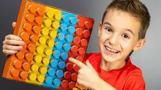 Огромный POP IT из КАРТОНА! АНТИСТРЕСС ИГРУШКА СВОИМИ РУКАМИ DIY !