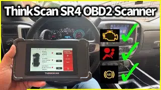 ThinkScan SR4 OBD2 Scanner ( reading fault codes and review ) check engine , Air bags , ABS etc