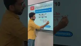 Solve linear equations in two variables in just 10sec 