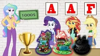 Equestria Girls The Funny Story Of Learn Make Cake Smurf | Funny Equestria Girls And Best Friend