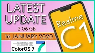 Realme C1 Latest Update ,16 January 2020 ,Realme UI update in Realme C1 ,Realme C1 Android 10 update