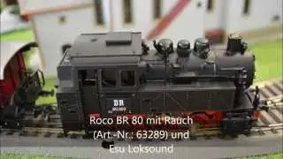Roco BR 80 mit Sound und Rauch
