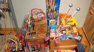 My 4th of July Fireworks Stash
