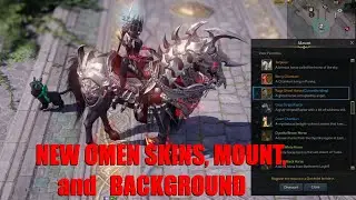 Lost Ark Omen Skins Mount and Background Special Package in detail and up close