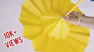 How to make big paper umbrella 