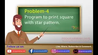 Program to print square with star pattern in php