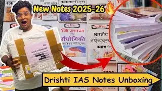 Dristhi IAS New Notes Unboxing Order from Delhi सस्ते price मे