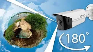 Hikvision DS-2CD2T45G0P-I IP camera with a 180° viewing angle. Review and video comparison.