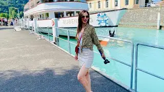 Boarding and sailing on the Brienz lake with a beautiful girl 🇨🇭
