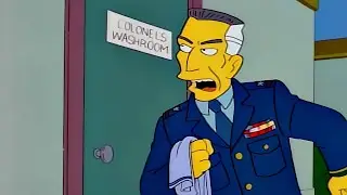 Colonel Hapablap's Private Washroom - The Simpsons