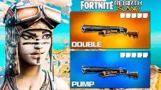 Using the FORTNITE Double Pump on REBIRTH ISLAND