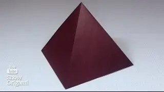 Оригами #Пирамида Хеопса из бумаги