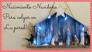 COMO HACER UN NACIMIENTO CON PALITOS DE MADERA PARA COLGAR EN LA PARED! CHRISTMAS NATIVITY