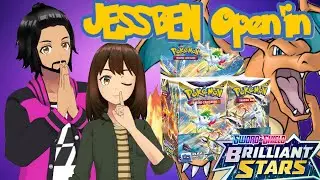 Charizard coming Through ! Brilliant Stars Booster Box - JessBen Opening