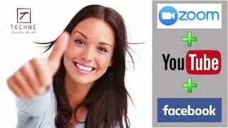 Como transmitir do Zoom para o Youtube e Facebook ao mesmo tempo  | Tutorial | Techne Soluções